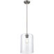 Moven 1 Light 9 inch Satin Nickel Mini-Pendant Ceiling Light